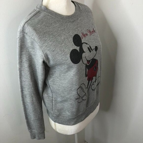 Madewell Mickey Mouse Sweatshirt New York Graphic Womens Size XXS ***FLAW*** - Picture 4 of 11
